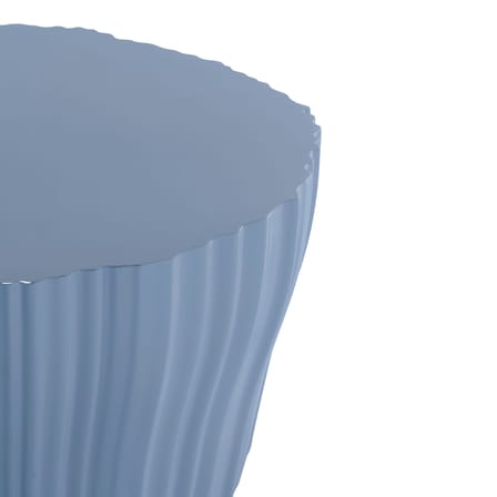 Table basse Corteza plastique bleu / 64 x 70 x H 36 cm - Recyclé - Kartell