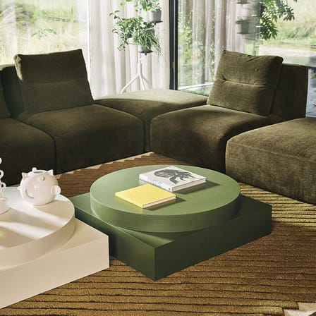 Tavolino Zymmo legno nero / 90 x 90 x H 29 cm - Zanotta