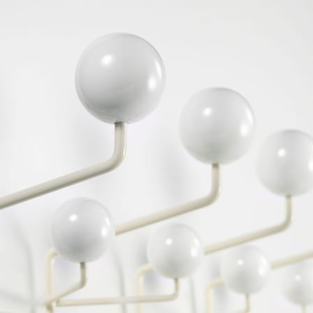 Hang it all Wall coat rack wood white / Eames (1953) - Vitra