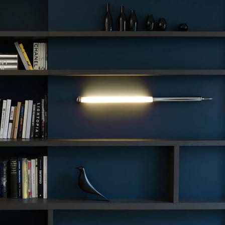 Applique salle de bains Mondrian LED plastique argent / L 70 cm - SAMMODE STUDIO