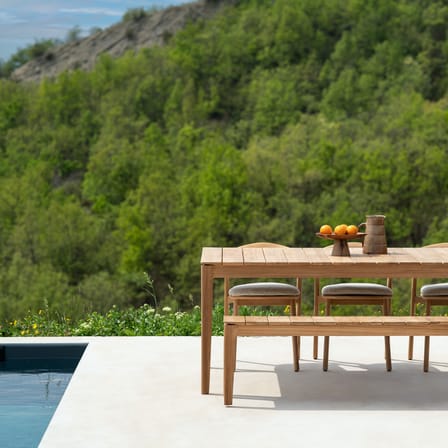 Banc Bok OUTDOOR bois naturel / L 162 cm - 3 personnes - Ethnicraft