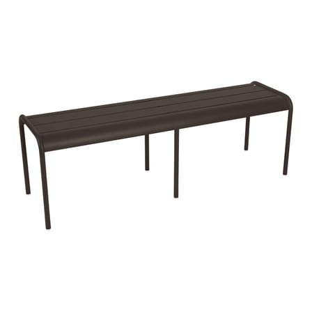 Banc Luxembourg métal marron 3/4 places / L 145 cm - Aluminium - Fermob