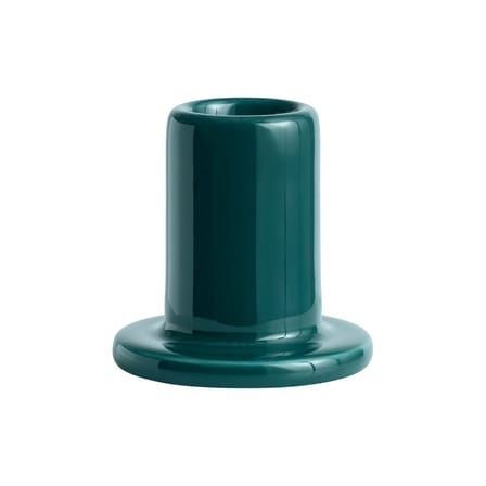 Bougeoir Tube Small céramique vert / H 5 cm - Hay