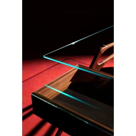 Bureau Cavour bois naturel / 247 x 90 cm - Réedition 1949, Carlo Mollino - Zanotta