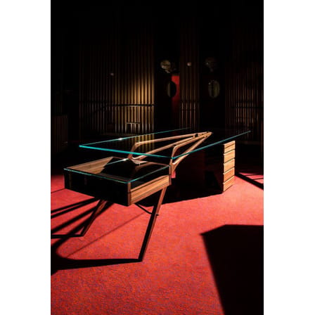 Bureau Cavour bois naturel / 247 x 90 cm - Réedition 1949, Carlo Mollino - Zanotta