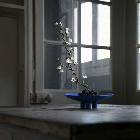 Centre de table Duck Mini céramique bleu / Ø 30 x H 9,2 cm - 101 COPENHAGEN