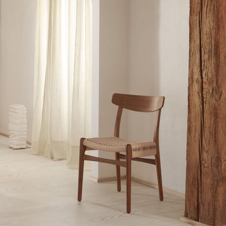Chaise CH23 bois naturel / Hans J. Wegner, 1950 - Corde de papier - CARL HANSEN & SON