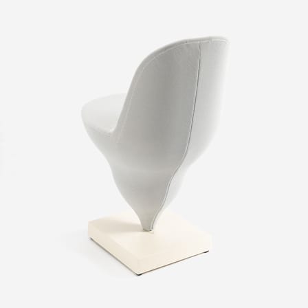 Chaise rembourrée Gelato tissu gris - Moustache