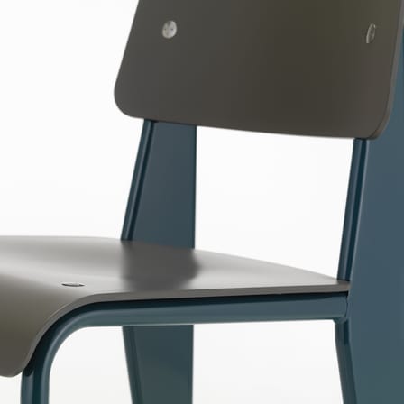 Chaise Standard SP plastique bleu gris / Jean prouvé, 1934 - Vitra