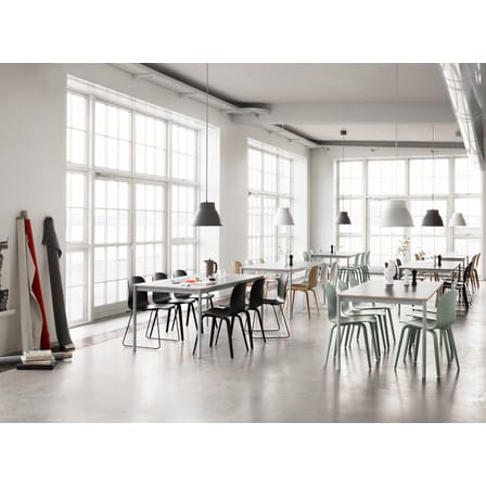Chaise Visu bois vert / Pieds bois / Seconde vie - Muuto