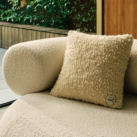 Bobble Cushion textile beige / Hand-woven - 45 x 45 cm - Tom Dixon