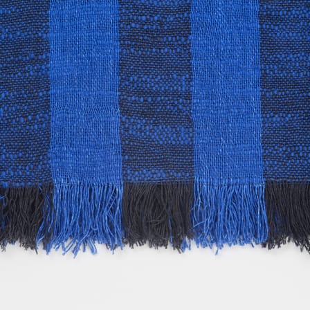 Decke Band textil blau / 160 x 200 cm - Leinen & Baumwolle - Tom Dixon