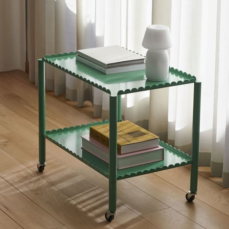 Desserte Arcs LOW métal vert / 63 x 44 x H 53,5 cm - Hay