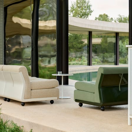 Fauteuil rembourré Amanta / Réédition 1966, Mario Bellini - Hay