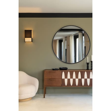 Fauteuil pivotant Bozzolo tissu blanc beige / Moyen modèle - L 75 cm / Laine bouclette - Maison Sarah Lavoine