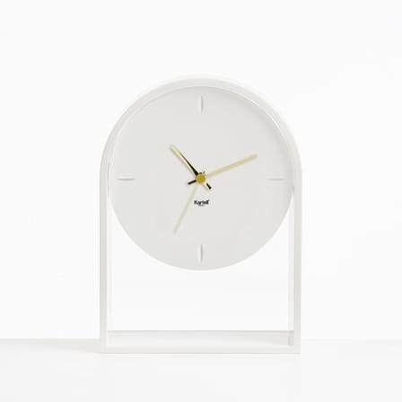 Horloge à poser L'Air du temps plastique blanc / H 30 cm -  Eugeni Quitllet, 2017 - Kartell