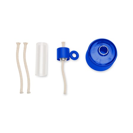 Lampe à huile Flamtastique XS plastique bleu / H 22,5 cm - Indoor - Fatboy