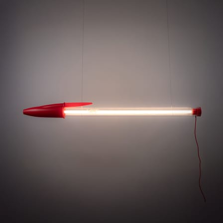 Lampe Bic Lamp rouge / LED - H 178 cm - Seletti