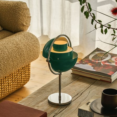 Lampe extérieur sans fil rechargeable Multi-Lite métal vert / Louis Weisdorf, 1972 - Gubi