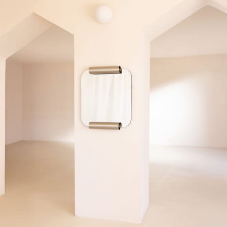 Miroir mural Roll métal / 60 x 65 cm - NOBODINOZ