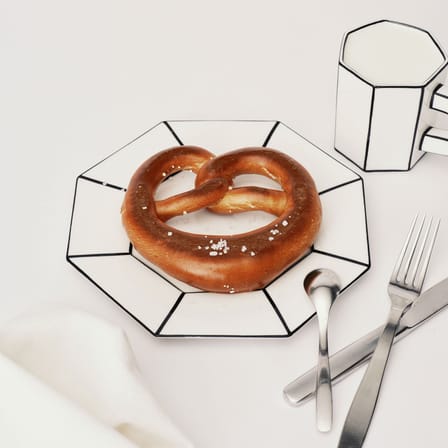 Piatto per dolcetti Carte Blanche ceramica bianco / Set di 2 - Ø 18,5 cm - Serax
