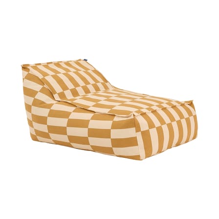 Pouf Vibes Long tissu jaune - NOBODINOZ