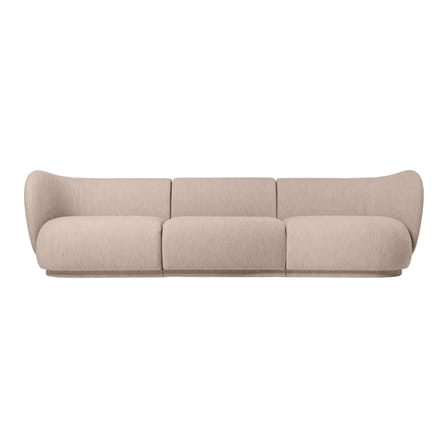 Sofa modulierbar Rico textil beige / Zentrales Modul - Ferm Living