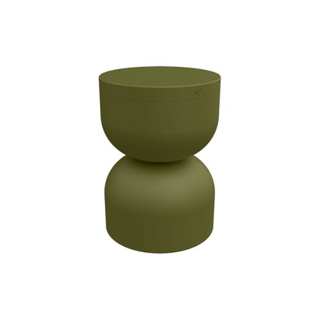 Piapolo Stool metal green / Storage box - Fermob