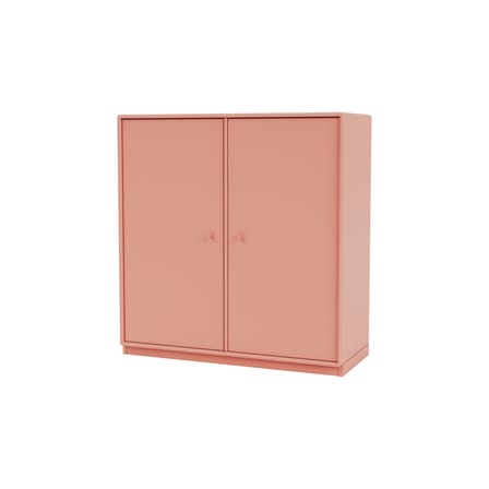 Cover Cabinet Storage wood pink / W 69.6 x D 30 x H 72.6 cm - 2 doors - MONTANA