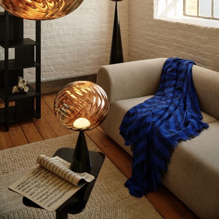 Whirl Cone Fat Table lamp plastic material gold / LED - Ø 30 cm - Tom Dixon