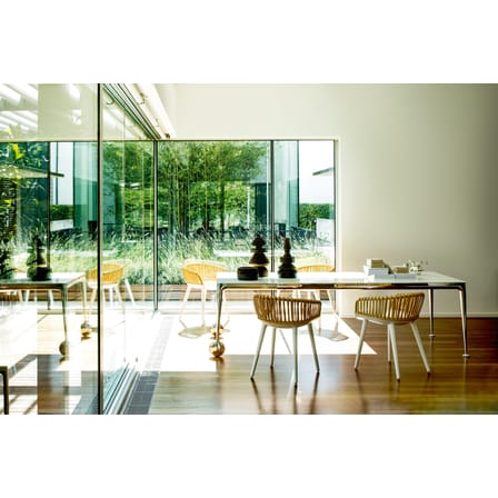 Table rectangulaire Big Will verre noir / 200 x 100 cm - Magis