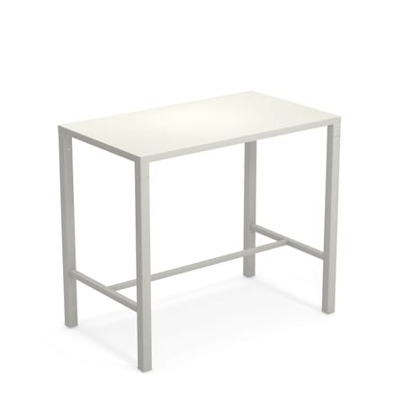 Table haute Nova métal blanc / 120 x 70 cm x H 105 cm - Emu