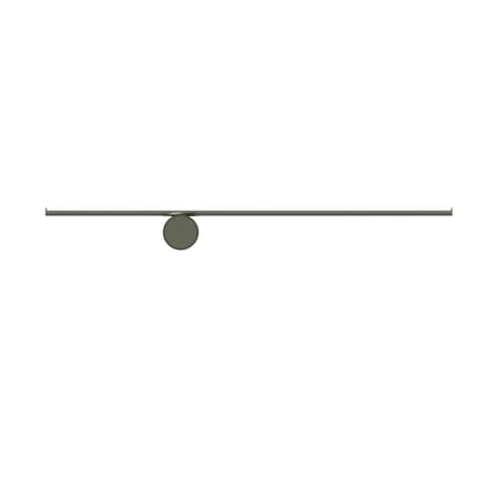 Applique Coordinates W1 gris argent métal LED / L 80 cm - Flos