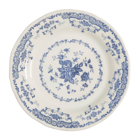 Assiette Rose céramique blanc bleu / Ø 26 cm - Bitossi Home