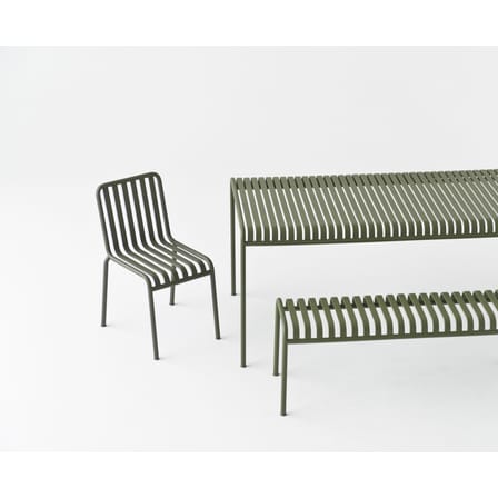 Banc Palissade métal vert / L 120 cm - Bouroullec, 2016 - Hay