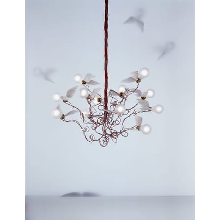 Suspension Birdie métal verre tissu blanc / Ingo Maurer, 2002 - Ingo Maurer