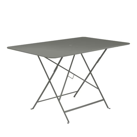 Bistro Foldable table metal green / 117 x 77 cm - 6 people - Parasol hole - Fermob