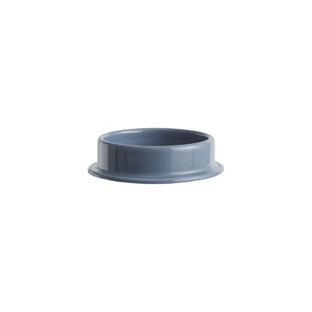Bougeoir Column Medium céramique bleu / Pour bougie bloc - Ø 11 cm - Hay