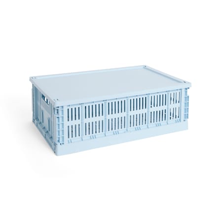 Couvercle  plastique bleu / Pour panier Colour Crate Large 35,5 x 54,5 cm - Hay