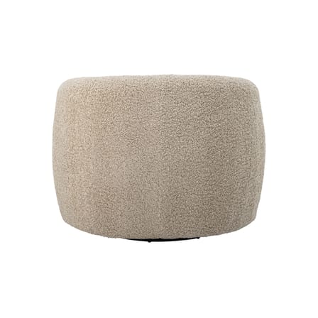Fauteuil pivotant Bocca tissu beige / Tissu bouclé - Bloomingville
