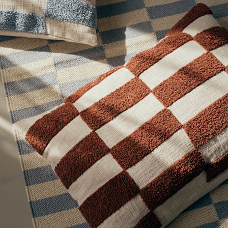 Foodera cuscino Jane tessuto marrone / 40 x 60 cm - Ricamato - BROSTE COPENHAGEN