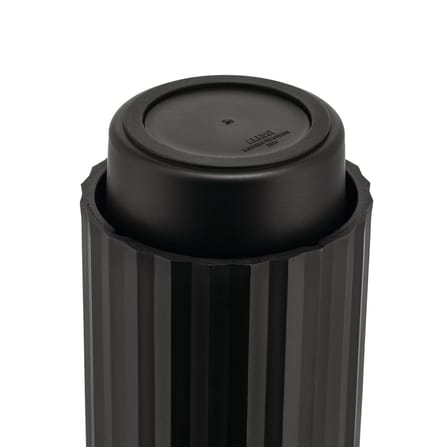 Kapselhalter Plissé plastikmaterial schwarz / Zum Recyceln von Nespresso- und kompatiblen Kapseln - Alessi