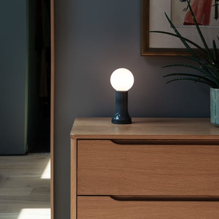 Lampe de table Shore verre gris - TALA