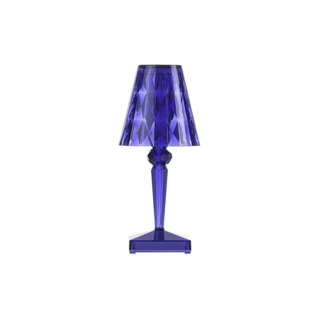 Lampe extérieur sans fil rechargeable Battery LED plastique bleu / H 22 cm - USB - Kartell