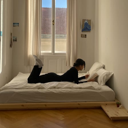 Lit double Dock / Pour matelas 140 x 200 cm - KARUP DESIGN
