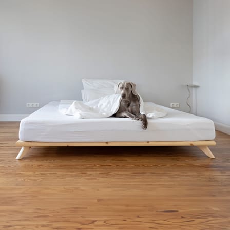 Lit double Senza / Pour matelas 140 x 200 cm - KARUP DESIGN