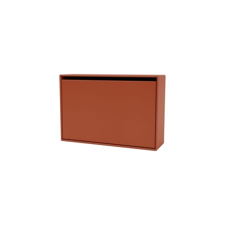 Meuble à chaussures Hide bois orange / L 69,6 x H 46,8 x Prof. 20 cm - MONTANA