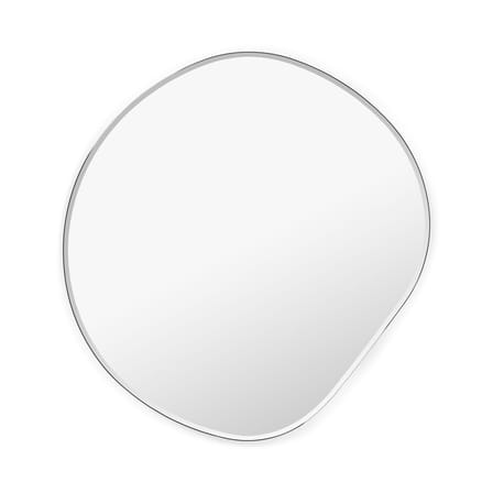 Miroir mural Pond XL gris argent métal / 87 x 94 cm - Ferm Living