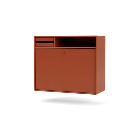 Secrétaire mural Studio bois orange / L 69,6 x H 58,2 cm - MONTANA