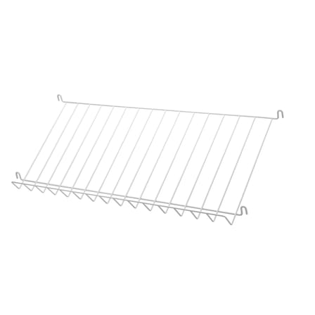  Shelf metal white wire mesh / Magazine holder & Shoes - W 78 x D 30 cm - String Furniture